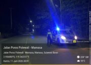 Hadirkan Rasa Aman di Malam Hari, Satlantas Polres Mamasa Gelar Patroli “Blue Light” di Titik Rawan Laka dan Longsor
