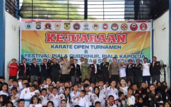 Kapolresta Mamuju Wakili Kapolda Hadiri Pembukaan Kejuaraan Karate Piala Gubernur, Kapolda Sulbar dan Danrem 142 Tatag 2026