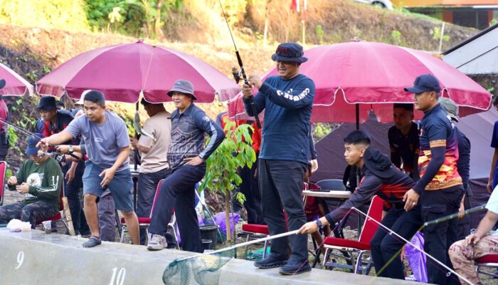 Lomba Mancing Galatama Polda Sulbar Warnai Semarak Hari Bhayangkara ke‑80; Kapolda: Di Sini Kita Melatih Kesabaran