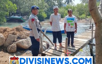 Sat Polair Polres Polman Edukasi Nelayan Pesisir Tonyaman, Tekankan Keselamatan Melaut dan Kelestarian Laut