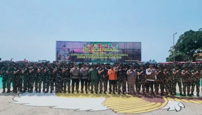 Kodam XVII/Cenderawasih Siagakan 2.190 Personel Antisipasi Karhutla di Papua