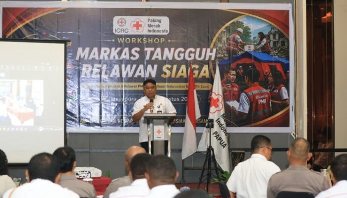 Gubernur Minta PMI Papua Perkuat Kapasitas Relawan Hadapi Bencana dan Konflik Sosial