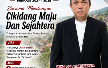 Budi Putra Cikidang Nyatakan Siap Mengabdi, Maju sebagai Calon Kepala Desa Cikidang Periode 2027–2035