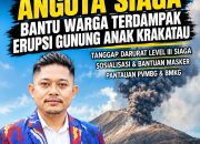 LASKAR NKRI DPW Banten Kerahkan Anggota Siaga Bantu Warga Terdampak Erupsi Gunung Anak Krakatau