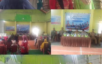 Bhabinkamtibmas Monitor Penyaluran Bantuan Beras di Desa Batetangnga, Pastikan Berjalan Aman dan Tertib