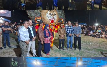 Pesta Rakyat HUT ke-81 RI di Bumiayu Meriah, Kanit Binmas Polsek Urban Wonomulyo Turut Hadir