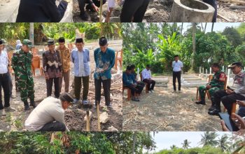 Rawat Simbol Perjuangan, Kapolsek Campalagian Hadiri Peletakan Batu Pertama Pagar Permanen Taman Pahlawan