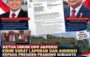 Ketua Umum DPP AKPERSI Kirim Surat Laporan dan Audiensi kepada Presiden Prabowo, Persoalan Lahan Karangsia OKI Disorot