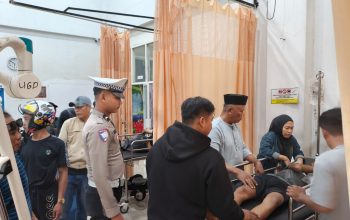 Unit Lantas Polsek Urban Wonomulyo Tangani Laka Lantas di Mapilli, Tiga Orang Luka-luka