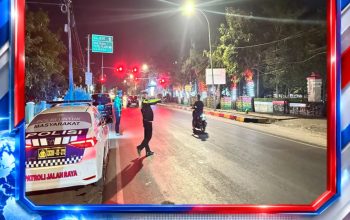 Cegah Balapan Liar, Sat Lantas Polres Polman Gencarkan Blue Light Patrol di Titik Rawan