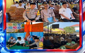 Bhabinkamtibmas Polewali Hadiri Peringatan Maulid Nabi Muhammad SAW 1448 H di SMPN 2 Polewali