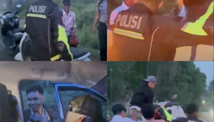 Kelelahan dan Sakit di Tengah Jalan, Seorang Kakek Dibantu Polisi Pakai Mobil Patroli ke Tasiu