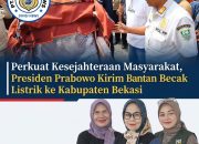Perkuat Kesejahteraan Masyarakat, Presiden Prabowo Kirim Bantuan Becak Listrik ke Kabupaten Bekasi