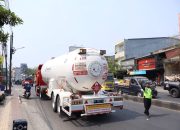 Satlantas Polresta Gowa Urai Kemacetan di Jalan Tumanurung