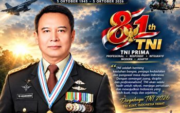 MAYJEN TNI (PURN) Dr. TB HASANUDDIN: DIRGAHAYU KE-81 TNI — BENTENG NEGARA, SAHABAT RAKYAT, MENUJU INDONESIA BERDAULAT ADIL DAN MAKMUR