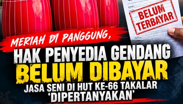 Meriah di Panggung, Hak Penyedia Gendang Belum Dibayar: Jasa Seni di HUT ke-66 Takalar Dipertanyakan