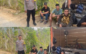Bhabinkamtibmas Desa Piriang Tapiko Sambangi Warga, Sampaikan Imbauan Kamtibmas dan Pencegahan Karhutla