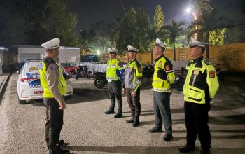 Cegah Balap Liar dan Geng Motor, Sat Lantas Polres Polman Gelar Patroli Malam Minggu