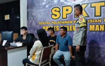 Respons Aduan Warga, Bhabinkamtibmas Sidorejo Dampingi Korban Dugaan Pengeroyokan ke Polres Polman