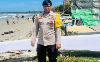 Bhabinkamtibmas Polsek Campalagian Laksanakan Pengamanan Objek Wisata Pantai Ba’batoa