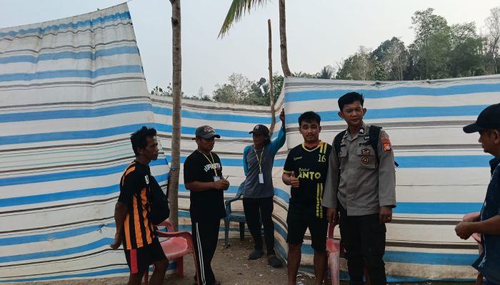 Polsek Tutar Pastikan Keamanan Turnamen Sepak Bola Arabua Cup II Tahun 2026