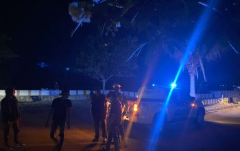 Ciptakan Kamseltibcarlantas, Unit Siaga Sat Lantas Polres Polman Gelar Patroli Blue Light