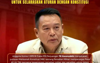PUTUSAN MK PERTEGAS BATAS KEWENANGAN PERADILAN MILITER DAN UMUM — TB HASANUDDIN DESAK REVISI UU PERADILAN MILITER
