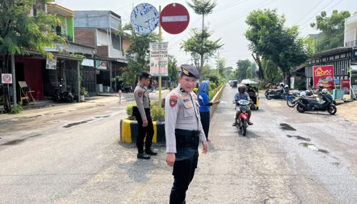 Polisi Bersama Masyarakat, Sat Samapta Polres Polman Jaga Situasi Tetap Kondusif